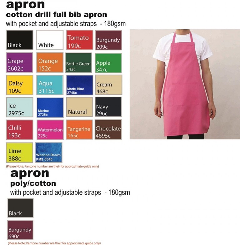 Aprons Printed Aprons Half Aprons Bulk Apron Suppliers Australia