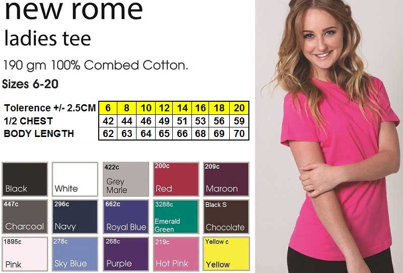 new rome ladies tshirt