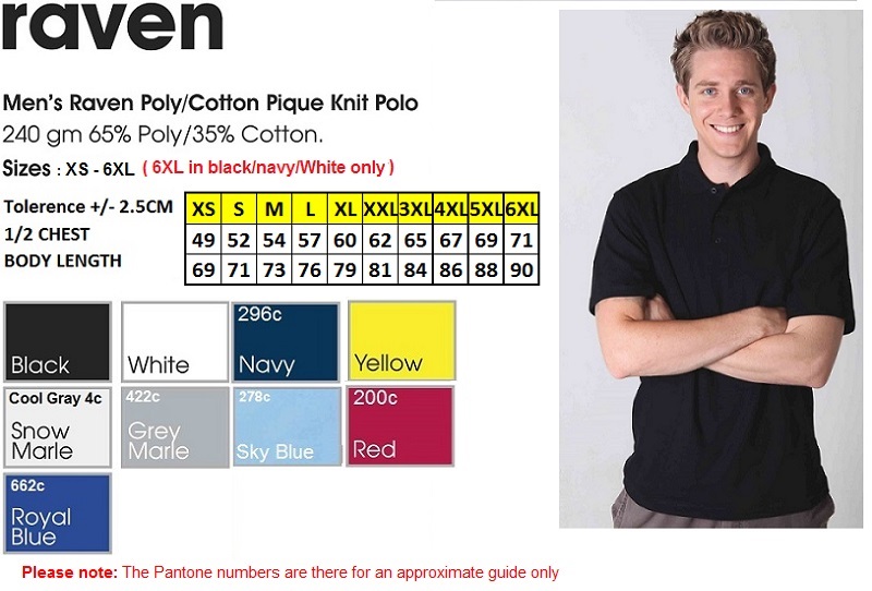 raven men's polo.